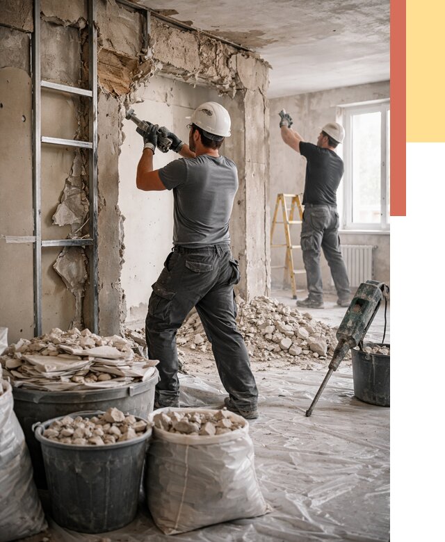 Демонтажные работы в Мегионе от 2815 руб. — услуги и цена под ключ | ОТДЕЛОЧНИК-Мго