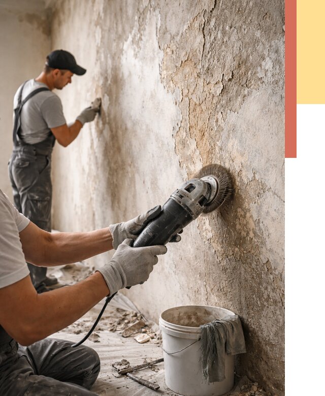 Снятие и удаление краски со стен в Мегионе от 2189 руб. — ОТДЕЛОЧНИК-Мго