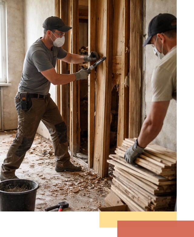 Демонтаж деревянных перегородок в Мегионе быстро и аккуратно