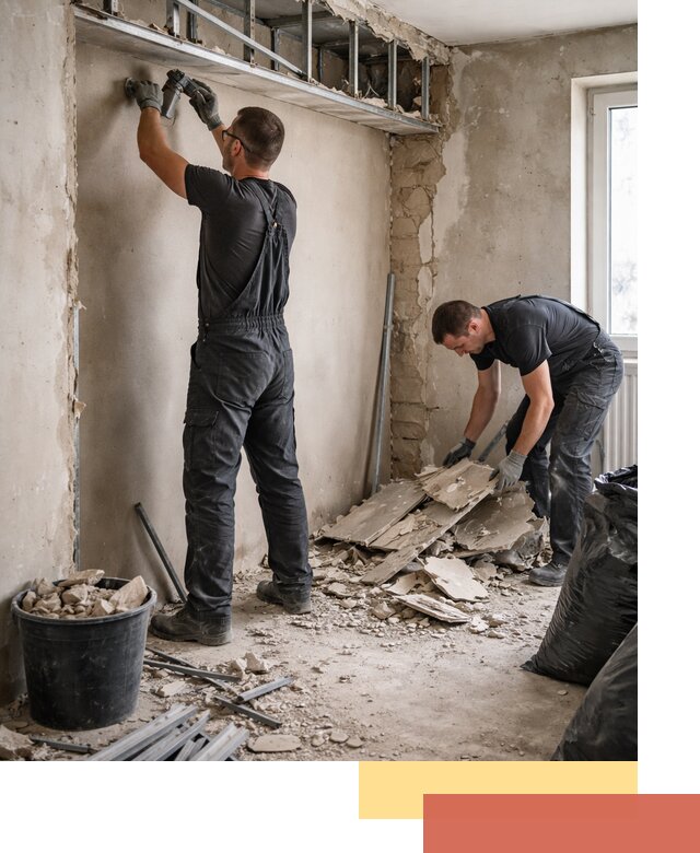 Демонтаж короба из гипсокартона в Мегионе быстро и аккуратно