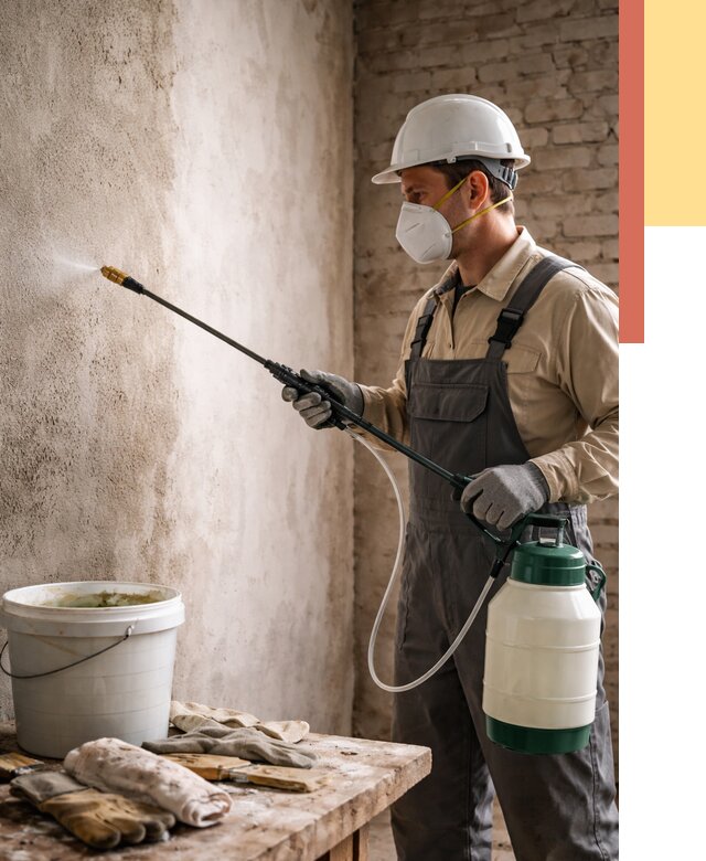 Антисептическая обработка стен в Мегионе от 1251 руб. — быстро и недорого | ОТДЕЛОЧНИК-Мго