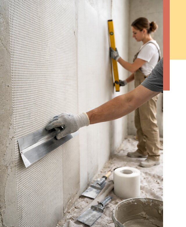 Армирование стен стеклосеткой в Мегионе от 3336 руб. под ключ | ОТДЕЛОЧНИК-Мго