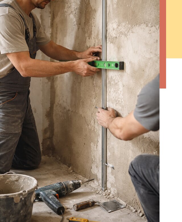 Установка штукатурных маяков в Мегионе от 7298 руб. — быстро и недорого | ОТДЕЛОЧНИК-Мго