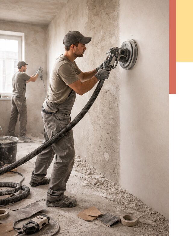 Шлифовка стен в Мегионе от 1251 руб/м2 — быстро и недорого | ОТДЕЛОЧНИК-Мго