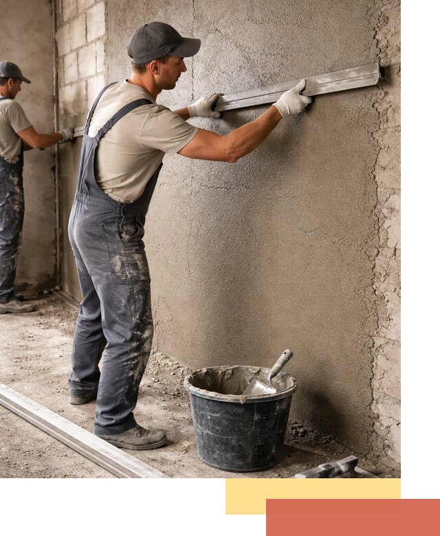 Штукатурка стен цементно-песчаная в Мегионе профессионально