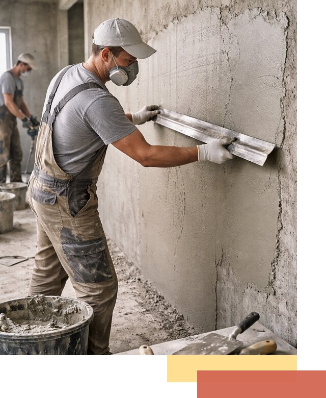 Штукатурка бетонных стен в Мегионе качественно и долговечно