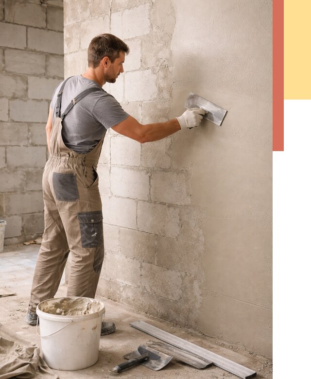 Штукатурка стен из газобетона в Мегионе от 2189 руб./м2 — быстро и недорого | ОТДЕЛОЧНИК-Мго