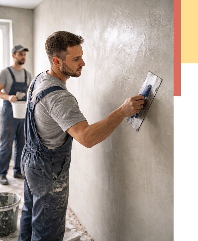 Глянцевание штукатурки стен в Мегионе от 7819 руб. — услуги и затирка | ОТДЕЛОЧНИК-Мго