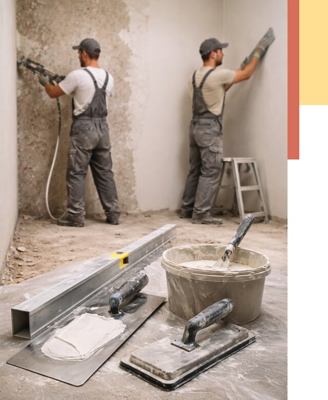 Штукатурка стен под обои в Мегионе от 4691 руб./м2 — выравнивание под обои | ОТДЕЛОЧНИК-Мго