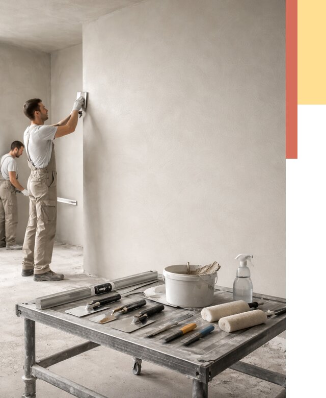 Штукатурка стен под покраску в Мегионе от 4691 руб./м² — качественно и недорого | ОТДЕЛОЧНИК-Мго