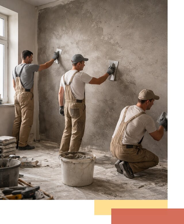 Декоративная штукатурка под бетон в Мегионе для стен и потолков