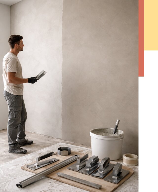 Нанесение микроцемента на стены в Мегионе от 3336 руб./м2 под ключ | ОТДЕЛОЧНИК-Мго