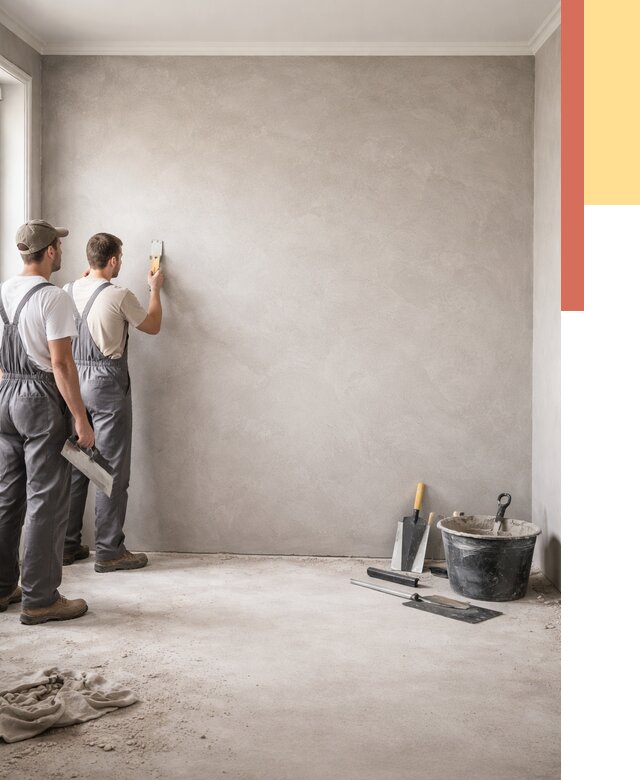 Микробетон на стены в Мегионе от 1303 руб. — нанесение и отделка | ОТДЕЛОЧНИК-Мго