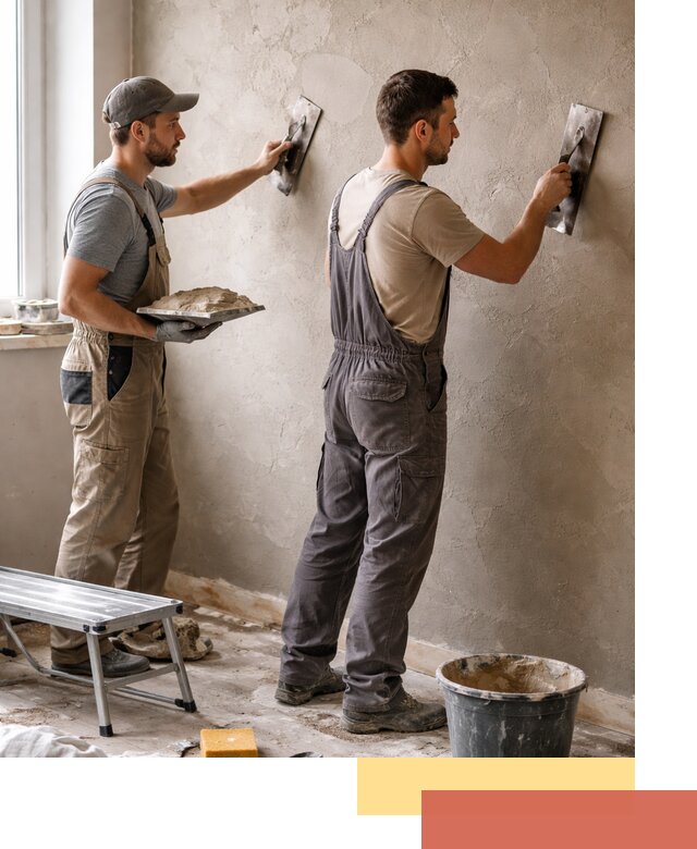 Ремонт декоративной штукатурки и восстановление фактуры в Мегионе