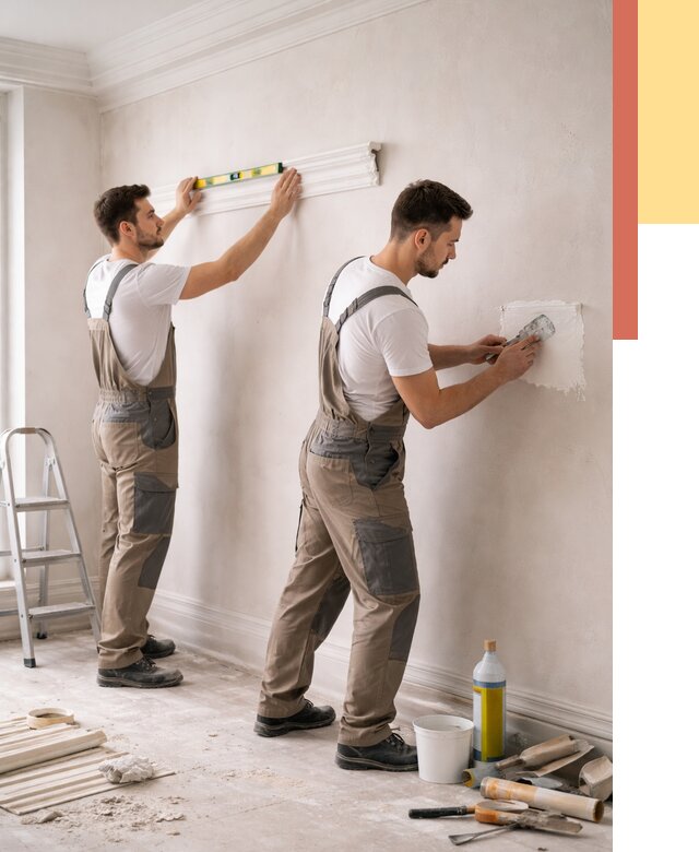 Монтаж лепнины на стены в Мегионе от 4691 руб. — недорого, быстро | ОТДЕЛОЧНИК-Мго