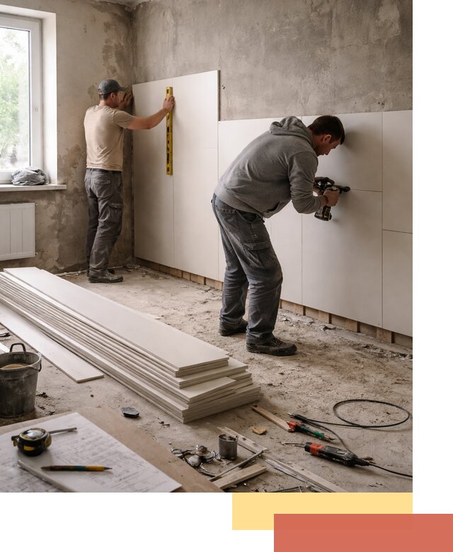 Монтаж ПВХ панелей на стены в Мегионе качественно и быстро