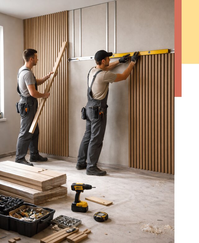 Монтаж реечных панелей на стены в Мегионе от 1251 руб. — быстро и недорого | ОТДЕЛОЧНИК-Мго