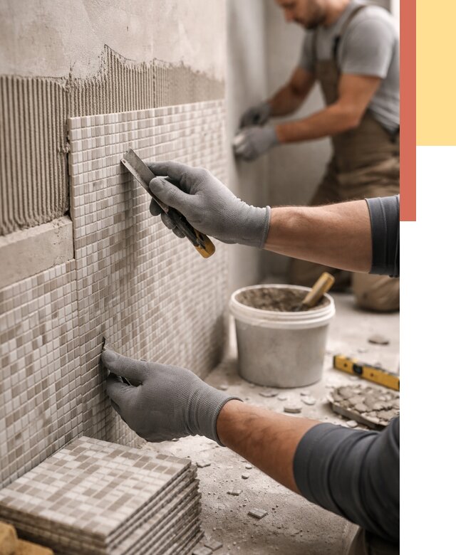 Облицовка стен мозаикой в Мегионе от 3336 руб/м2 — укладка мозаики на стены | ОТДЕЛОЧНИК-Мго