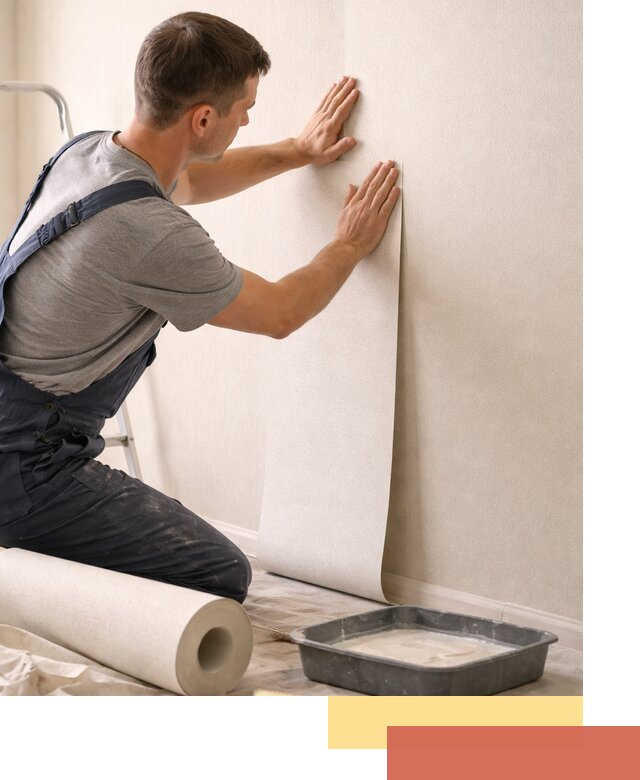 Поклейка флизелиновых обоев в Мегионе качественно и быстро