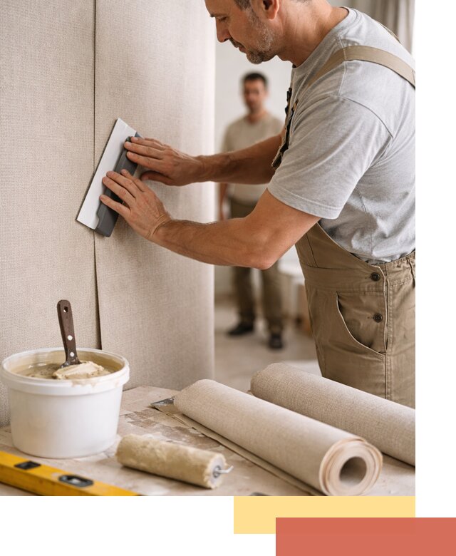 Поклейка текстильных обоев в Мегионе профессионально и аккуратно