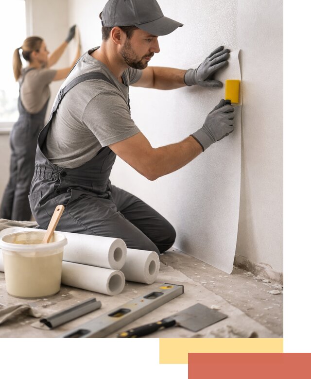 Поклейка стеклообоев профессионально в Мегионе