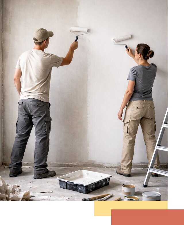 Окраска стен по стеклохолсту в Мегионе качественно и долговечно