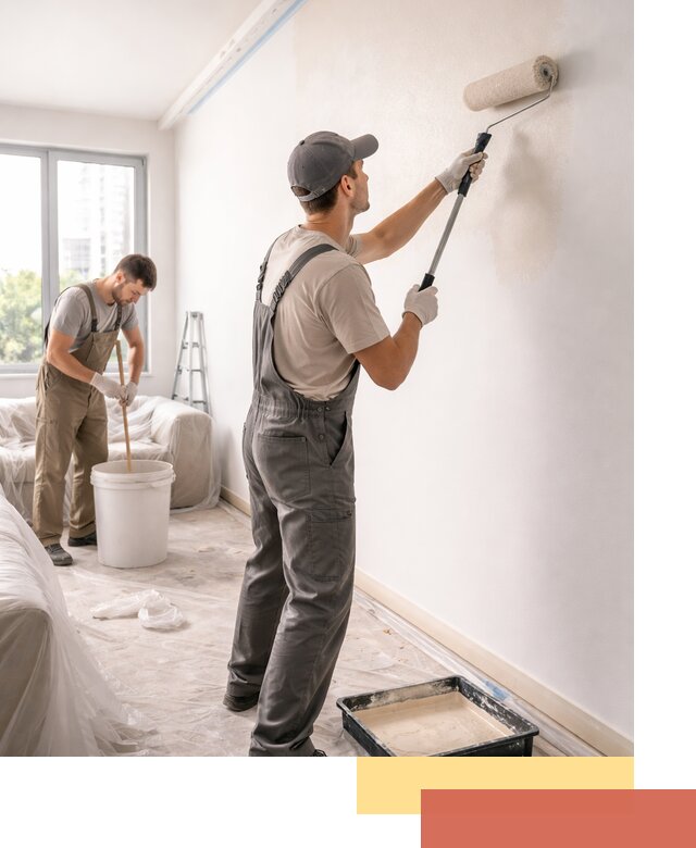 Покраска стен в офисе в Мегионе — быстрый и качественный ремонт