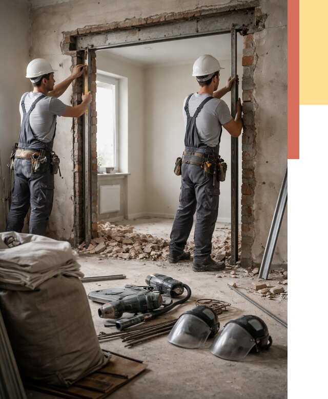 Расширение дверного проема в Мегионе от 13031 руб. под ключ | ОТДЕЛОЧНИК-Мго