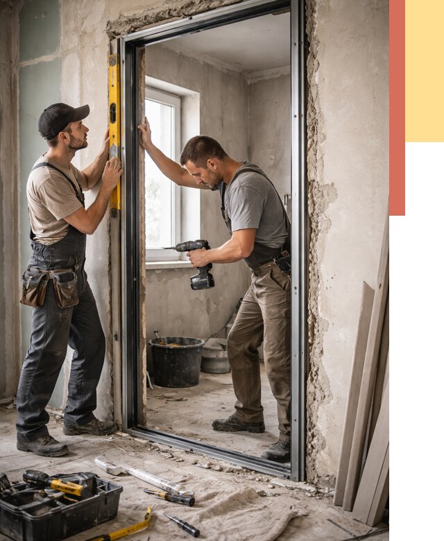 Закладка дверного проема в Мегионе от 3649 руб. — быстро и недорого | ОТДЕЛОЧНИК-Мго