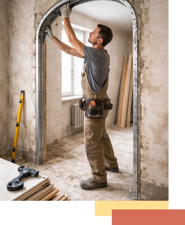 Устройство арочного проема в Мегионе под ключ