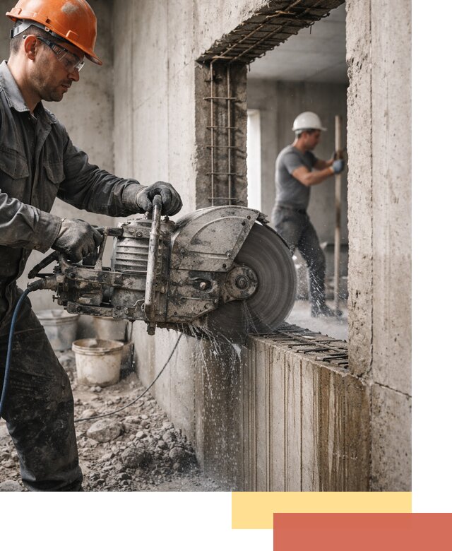 Алмазная резка проемов в Мегионе быстро и точно