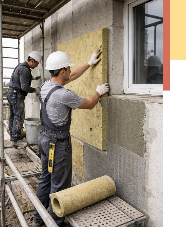 Утепление стен в Мегионе от 4483 руб. под ключ — быстро и недорого | ОТДЕЛОЧНИК-Мго