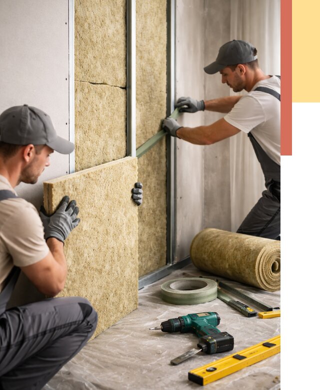 Шумоизоляция стен в Мегионе под ключ от 1929 руб. | ОТДЕЛОЧНИК-Мго