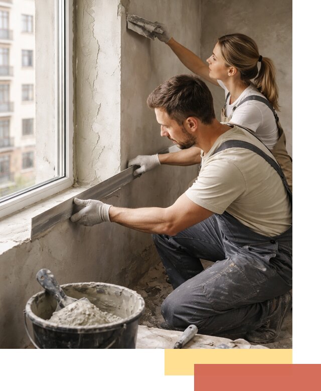 Штукатурка откосов дверей и окон профессионально в Мегионе