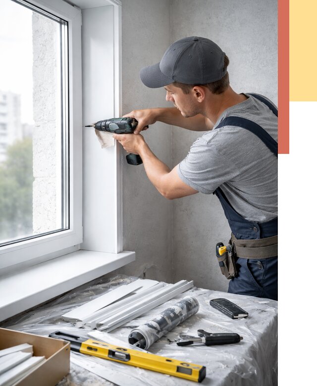 Установка пластиковых откосов в Мегионе от 2346 руб. | ОТДЕЛОЧНИК-Мго монтаж, быстро и недорого