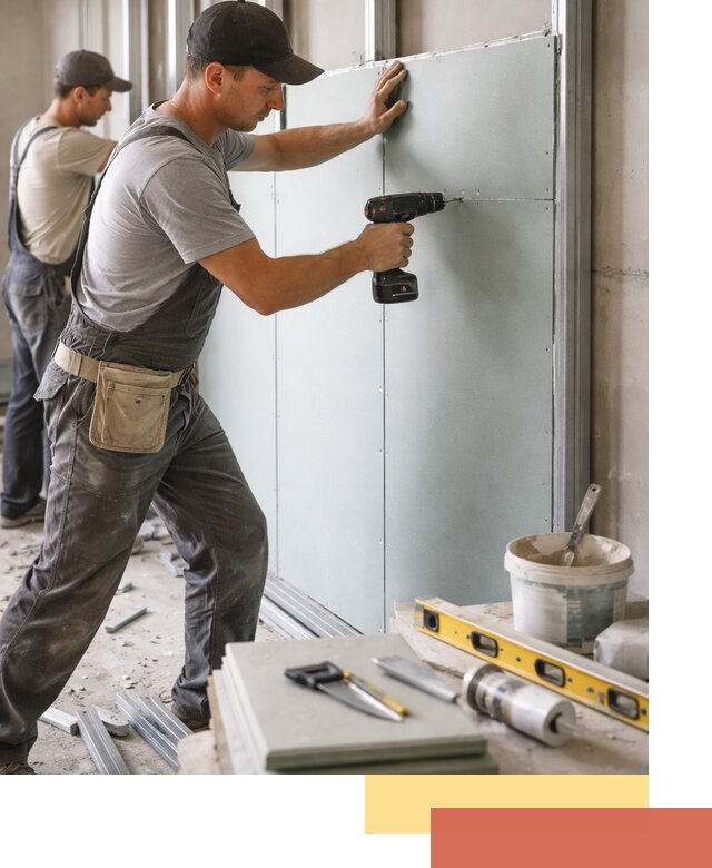 Кладка влагостойких перегородок ПГП в Мегионе