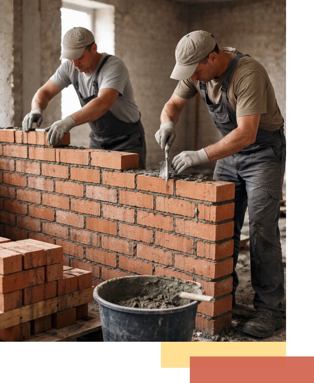 Кладка кирпичных перегородок под ключ в Мегионе