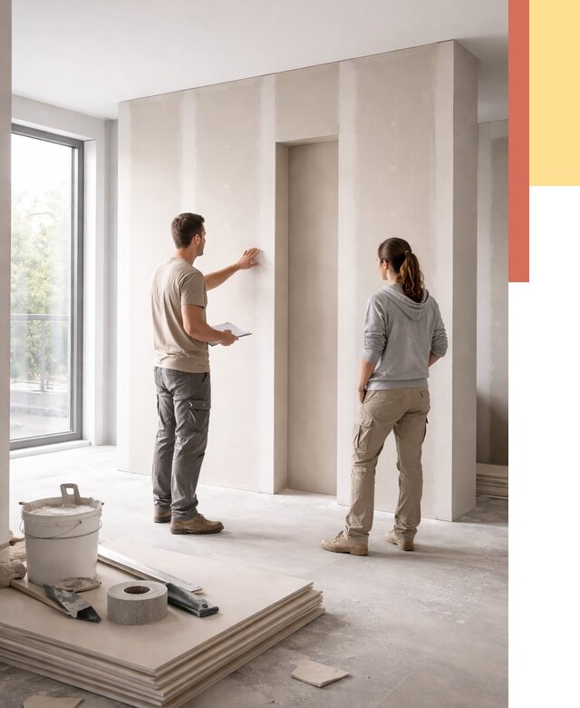 Зонирующая перегородка из гипсокартона в Мегионе от 2919 руб. под ключ | ОТДЕЛОЧНИК-Мго