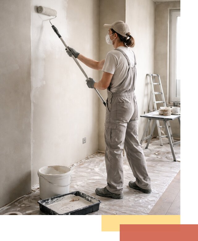 Покраска перегородок из гипсокартона в Мегионе качественно и недорого