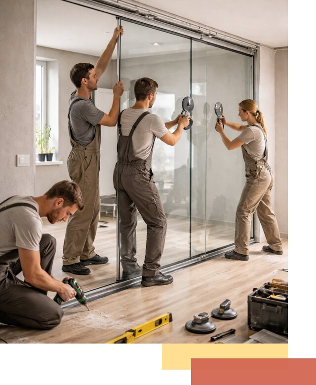 Изготовление стеклянных перегородок на заказ в Мегионе