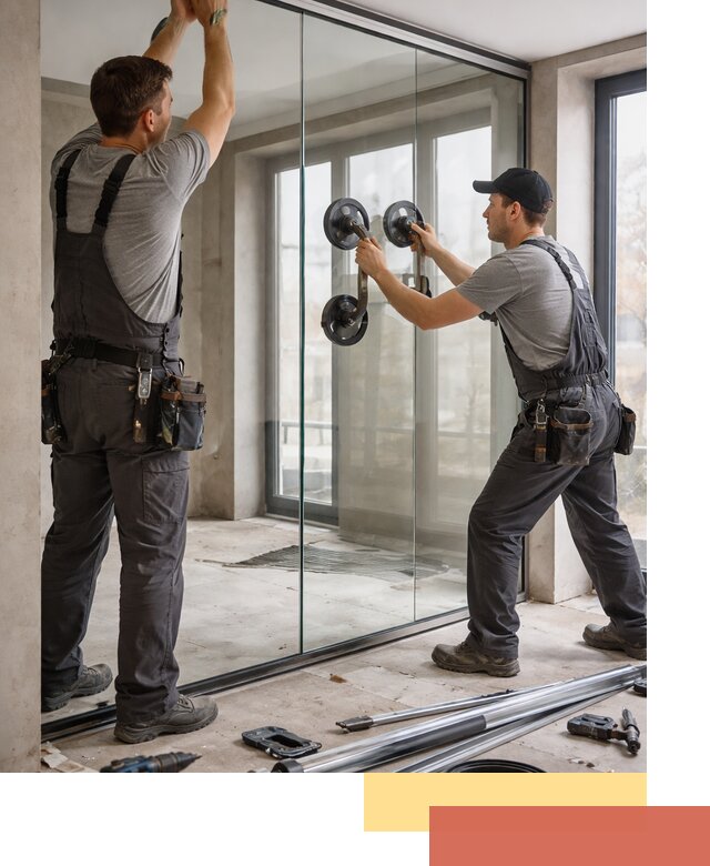 Цельностеклянные перегородки под ключ в Мегионе