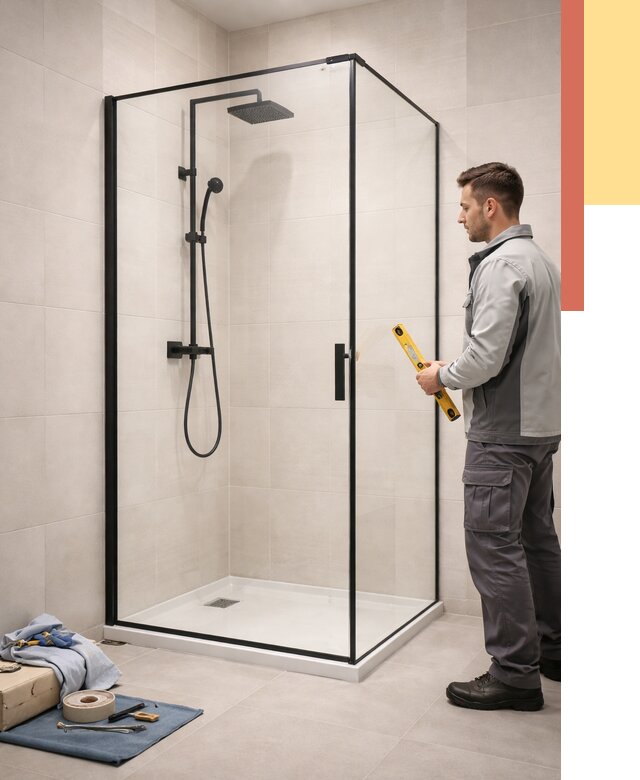 Стеклянные перегородки для душа в Мегионе от 13031 руб. | Монтаж под ключ — ОТДЕЛОЧНИК-Мго