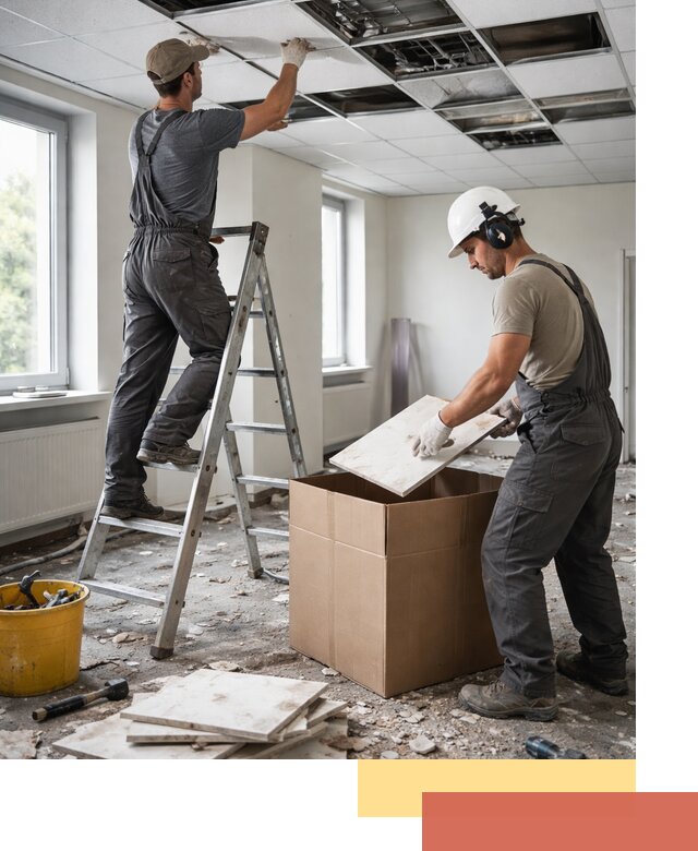 Демонтаж потолочной плитки в Мегионе быстро и аккуратно