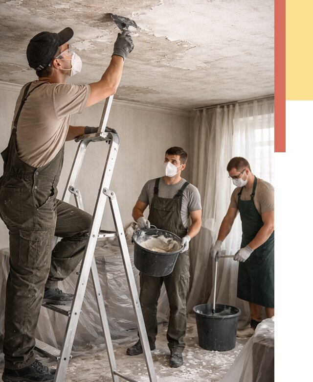 Удаление побелки с потолка в Мегионе от 2606 руб. быстро и недорого | ОТДЕЛОЧНИК-Мго