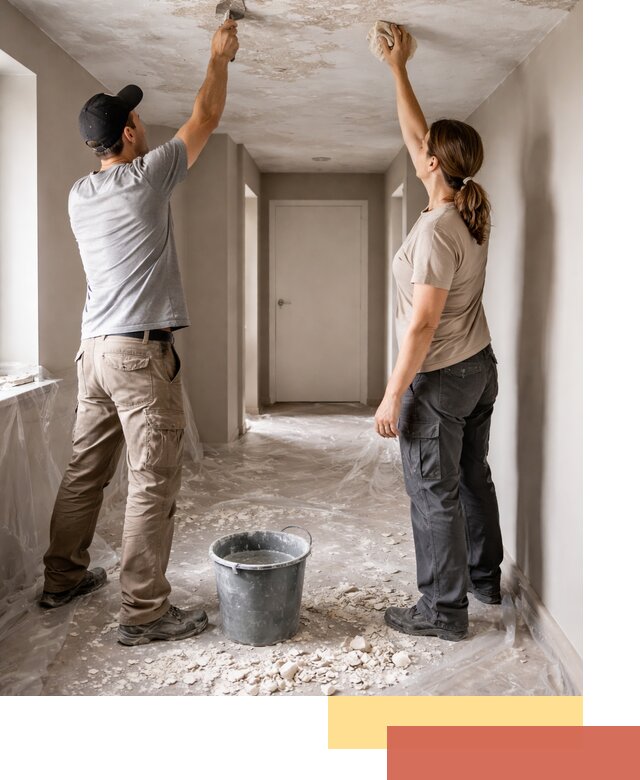 Удаление побелки с потолка в Мегионе — быстро и аккуратно