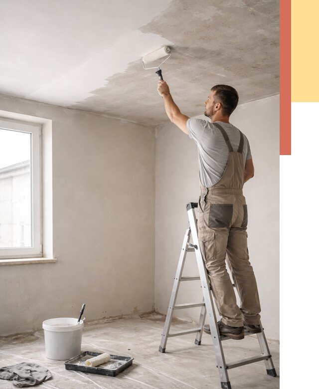 Грунтовка потолка в Мегионе от 2606 руб. — быстро и недорого | ОТДЕЛОЧНИК-Мго