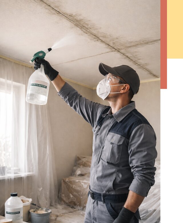 Антисептическая обработка потолка в Мегионе от 2606 руб. | ОТДЕЛОЧНИК-Мго