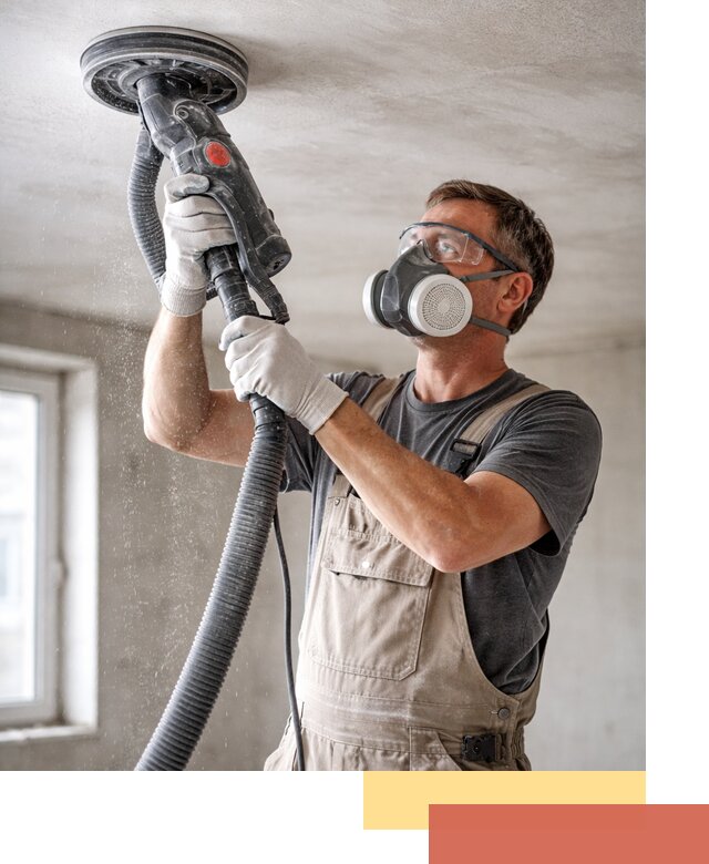 Шлифовка потолка в Мегионе — качественная подготовка под отделку