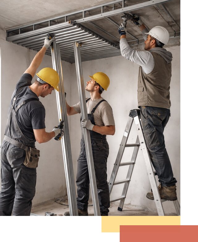 Монтаж реечного потолка под ключ в Мегионе