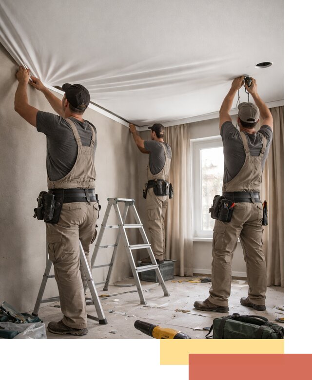 Монтаж матового натяжного потолка в Мегионе качественно и быстро